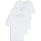 Boss Classic Kurzarm-v-ausschnitt-baselayer 3 Einheiten White M
