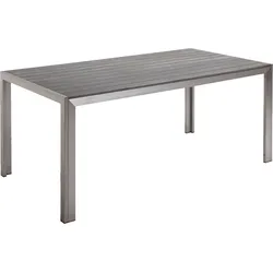 Tisch Seattle 180 x 90 x 76 cm Silber/Anthrazit