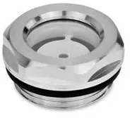 743-14-G1/2-A Ölschaugläser, Aluminium / Floatglas