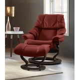 Stressless Relaxsessel STRESSLESS Reno Sessel Gr. Microfaser DINAMICA, Classic Base Wenge, Relaxfunktion-Drehfunktion-PlusTMSystem-Gleitsystem, B/H/T: 79 cm x 98 cm x 75 cm, rot (red dinamica) Lesesessel und Relaxsessel