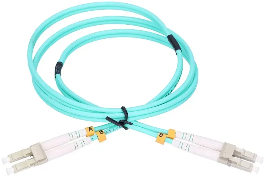 Extralink Patchkabel LC/UPC-LC/UPC Multimodus, OM3, Duplex, 3mm, 1m, 1 m, FTTH,