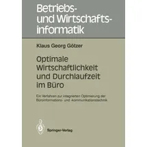 Springer Optimale Wirtschaftlichkeit und Durchlaufzeit im Büro