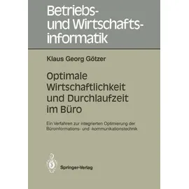 Springer Optimale Wirtschaftlichkeit und Durchlaufzeit im Büro