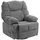 Homcom Massagesessel 98 x 98 x 98 cm Dunkelgrau mit Liegefunktion