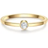 Eastside Solitärring "ES2007" Gr. 52, gold (gelbgold), Fingerringe, Damen, 52, Edelstahl, 1,4mm