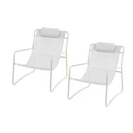 Svita Relaxsessel 2er Set Weiß