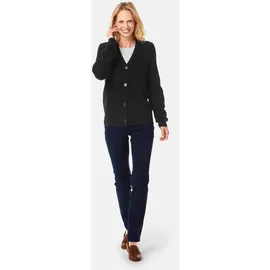 GOLDNER Elegante Strickjacke mit V-Ausschnitt Schwarz 20