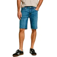 Pepe Jeans für Herren. PM801080EE5 Bermudashorts aus Stretch-Denim Hatch blau (31), Lässig, Nachhaltig