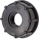 VARIOSAN IBC Adapter Kappe 14498, S60x6, 3/4" Innengewinde, Kunststoff, schwarz