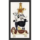 Bothy Threads Kreuzstich-Set Hundestapel, 18x34cm, XKM2, Zählmuster