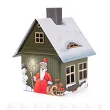 Dregeno Erzgebirge Räucherofen Räuchermann Räucherhaus Metall "Wintermotiv" Breite x Höhe x Tiefe 8 bunt