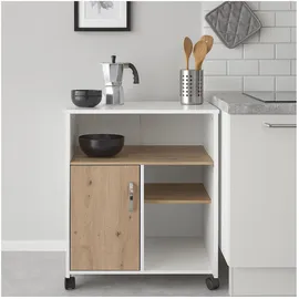 Hti-Living Küchenschrank Blanca 60 x 40 x 80 cm Blau/Weiß