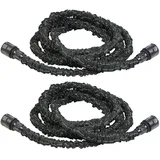 Royal Gardineer 2er-Set Dehnbare Gartenschläuche PRO.V3, 2,5 - 7,5 m