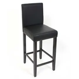 Mendler 2er-Set Barhocker M37 Kunstleder ~ schwarz