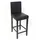 Mendler 2er-Set Barhocker M37 Kunstleder ~ schwarz