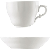 Hutschenreuther Tasse Maria Theresia Weiss Café au lait 2tlg., Porzellan