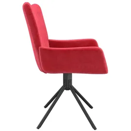 vidaXL Esszimmerstühle 2 Stk. Drehbar Weinrot Samt
