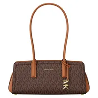 Michael Kors Laila Small Schultertasche Kunstleder Brown