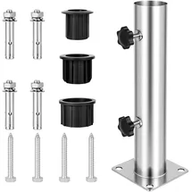 Redroad Standrohr mit 3 PVC Reduzierringen grau