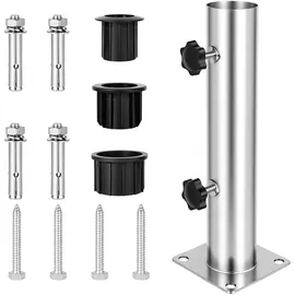 Redroad Standrohr mit 3 PVC Reduzierringen grau