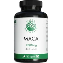 GREEN NATURALS Maca 2800 mg hochdosiert 40:1 vegan