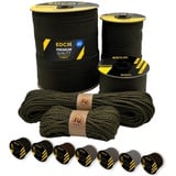 EdcX Paracord 4 mm, 20+ Militärfarben (15 m, 30 m, 50 m, 100 m, 300 m) | Ideal zum Basteln, Camping, Outdoor | 100% Nylonseil 4 mm | Taktische Kordel 550 Typ III (Tactic KOT, 50 m)