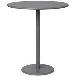 Outdoor Beistelltisch Stay Blomus Aluminium warm gray pulverbeschichtet grau, Designer Kaschkasch, 45 cm