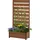 Dobar WPC Pflanzkasten mit Rankgitter 60 x 30 cm Braun