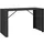 vidaXL Bartisch mit Glasplatte Schwarz 185x80x110 cm Poly Rattan