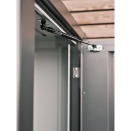 Biohort Terrassenschrank Romeo M 132 x 57 x 181 cm Quarzgrau-Metallic