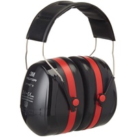 3M Peltor Optime III Kapselgehörschutz - Größenverstellbare Ohrenschützer mit Doppelschalentechnologie für max Dämpfung - SNR 35 Hörschutz auch bei sehr hohen Lautstärken, Unisex, Schwarz, Kopfbügel