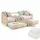Homestyle4u Kinderbett Ausziehbett 90 x 200 cm Kiefer massiv braun