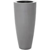 Vivanno Pflanzkübel Pflanzgefäß Blumenkübel Fiberglas City Beton-Optik Grau - 80x37