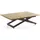 WFL GROUP Axen Braun Eiche 120-160 x 80 x 38-75 cm
