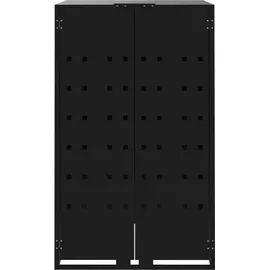 deluke Mülltonnenbox GORILO 207 x 79 x 117 cm schwarz