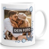 SpecialMe® personalisierte Fototasse mit eigenem Foto persönliches Geschenk mit Bild selbst gestalten Rahmen Herz Anker Anker weiß Keramik-Tasse