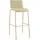 CLP Barhocker mit Lehne Hover, Barstuhl stapelbar mit Stoffbezug, Metallgestell Goldoptik, Stapelstuhl bis 150 kg belastbar