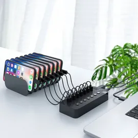 ORICO CT2U3-16AB 16x USB-A 3.0 Hub Schaltern - Schwarz