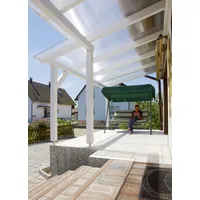 Gutta Polycarbonat Doppelstegplatte 250 x 98 cm 16 mm klar