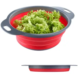 Westmark Seiher, Faltbar, Mit Aufhängevorrichtung, Innen-Ø: 18,5 cm, Kunststoff, Mini, Rot/Anthrazit, 21232270