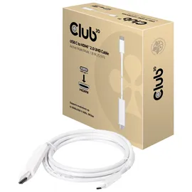 Club 3D USB C auf HDMI 2.0 UHD Kabel 8 m Weiß