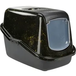 AniOne Katzentoilette Marble schwarz