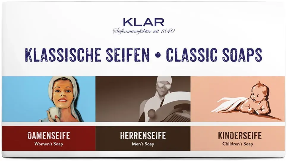 Klar's Klassiker Seifen Set 3x100 g