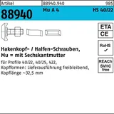 HALFEN Hammerkopfschraube R 88940 40/22 6-ktmutter M10x 40 Mu A 4 50St. HALFEN