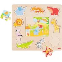Gollnest & Kiesel Kg Goki 57374 - Einlegepuzzle Zootiere