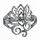 Saraswati Ring "Om Lotus" Edelstahl