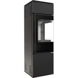 Kratki Freistehender Eckkamin REN/S rechts 7 kW BA1, 7* Flamme Verte, BImSchV2