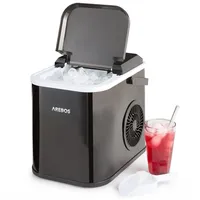Arebos Eiswürfelmaschine 1,1L Icemaker Eiswürfelbereiter Eismaschine 12 kg