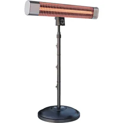 Stand Heizstrahler | Edelstahl | 2400W | 3 Heizstufen | Infrarot Wärmestrahler, Infrarotstrahler