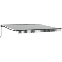 VidaXL Einziehbare Markise Anthrazit und Weiß 400x300 cm